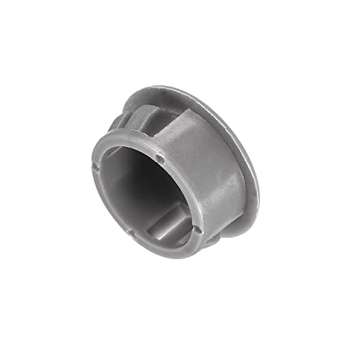 Image of uxcell 25 /32 inch Plastic Hole Plugs, 26Pcs Flush Type Panel Round Snap in Fastener Knockout Locking Plugs for Furniture Insert End Caps Panels, Gray