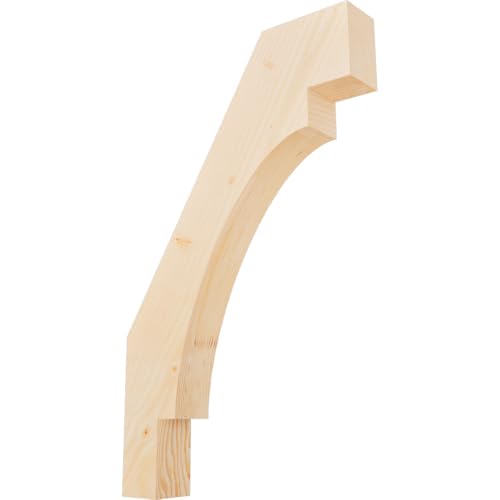 Ekena Millwork BRC04X20X32MRC00SDF 3 1/2"W x 20"D x 32"H Merced Smooth Knee Brace, Douglas Fir