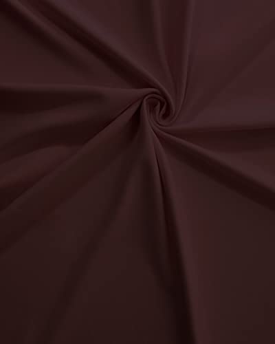 AmigoZone Cotton Percale Easy Care Polycotton Flat Sheet (Chocolate, Double), Double Flat Sheet - Image 3