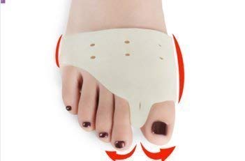 Swadhin One Pair Silicone Pain Relief Soft Gel Pad For Front Foot Corns Callus Warts Night Free Size Toe Separator Breathable Forefoot Pads Best for Women (Free Size) 2