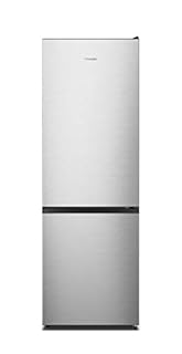 Hisense RB372N4AC2 Frigorifero Combinato A Libera Installazione, Total No Frost Con Ventilazione Multiflow, Inox Look, Altezza 179 Cm, Capacità Netta 287 L
