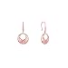 GIVA 925 Silver Rose Gold Crescent Affair Earrings | Gifts for Girlfriend