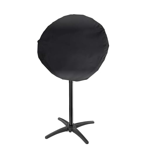 Funda Barbacoa Exterior Impermeable Ø49x45cm, Cubierta Redonda con Cordón Ajustable para Barbacoa de Carbón, Resistente al Viento y UV, Compatible con Weber, Fundas Barbacoa Reforzada