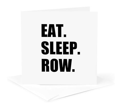 InspirationzStore Eat SleepV[Y ? Eat Sleeps ? Fun Gift for Rowing Enthusiasts RowerX|[cubN ? O[eBOJ[h Individual Greeting 