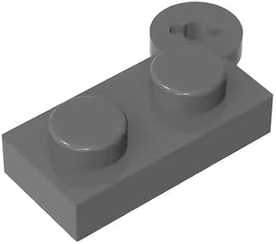 BrickBuddy Gobricks GDS-808 Hinge Plate 1 x 4 Swivel Top 50PCS Compatible with Lego Toy 2429 19952 73983 DIY Parts and MOC Components for Major Brick Brands ColorDark Bluish Gray 199