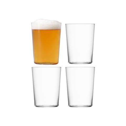 LSA International GI18 Gio Tumbler (large) 560ml Clear x 4 Cover