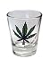 Funny shot glass"Pot Leaf"