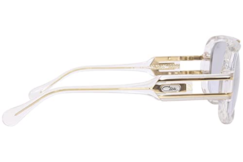 Cazal Legends 675 003 Sunglasses Men's Crystal/Gold/Silver Mirror 60mm, Lens-60 Bridge-14 B-48 ED-64 Temple-1353
