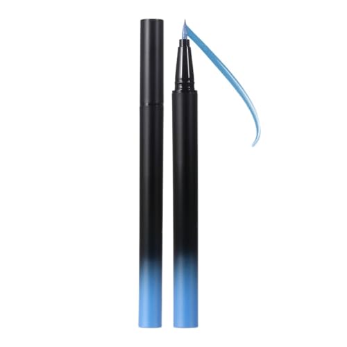 Delineador líquido metálico resistente al agua azul miniatura 1