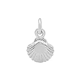 Breloque coquillage festonné en argent sterling 925. L'anneau ouvert s'adapte aux chaînes et fils jusqu'à 2 mm d'épaisseur. Hauteur : 10 mm. Largeur : 8 mm. Poids : 0,5 gramme. Ces adorables breloques porte-bonheur sont indispensables à tout kit de création de bijoux. Ajoutez-les à des bracelets à breloques, des chaînes, des crochets de boucles d'oreilles, des fils d'oreilles ou des créoles pour créer la pièce parfaite et personnalisée !