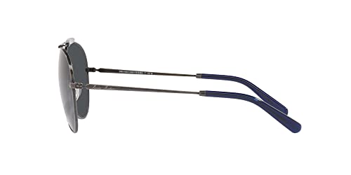 Brooks Brothers Men's Bb4062 Aviator Sunglasses, Antique Gunmetal/Grey Mirrored, 59 Mm #TOP3