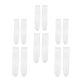 MOTHNUR 6 Paar Weiße Sublimationssocken 40cm 30cm Doppelseitig Bedruckbar Langlebige Transferdruck Socken für Thermotransfer und Kreativen Textdruck