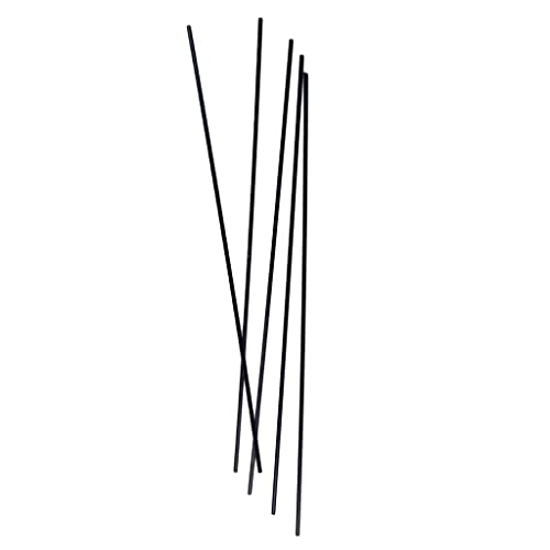 5pcs Black Carbon Fiber Tubes Hollow DIY Rod 2mm OD X 1mm ID X 200mm L