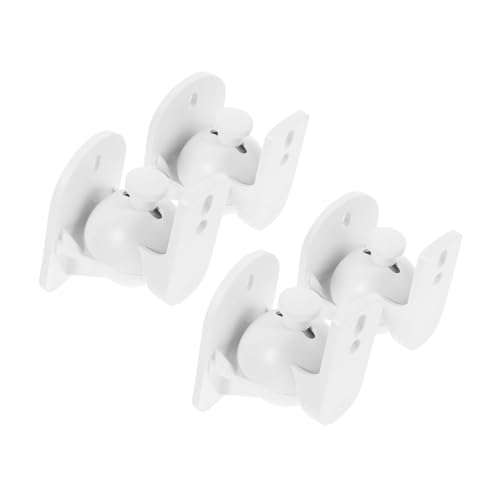 Supports muraux pour haut-parleurs satellite lot de 4 en ABS blanc rigide