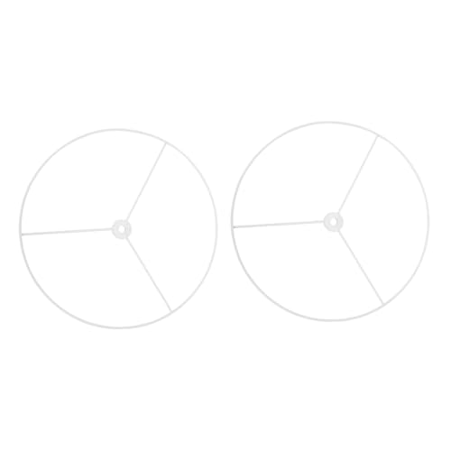 SHINEOFI 2 pezzi Porta Lampada Soffitto in Supporto Paralume Resistente e Antiruggine Telaio da Te per Lampadari e Luci Sospensione Accessori Lampadario per e Casa