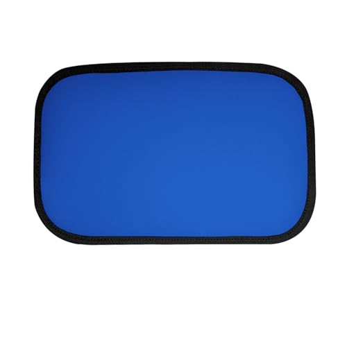 Image of FH Group Neosupreme Blue Flat Pattern Center Console Pad - Water-Resistant Armrest Cover Protector for Cars, SUVs & Trucks