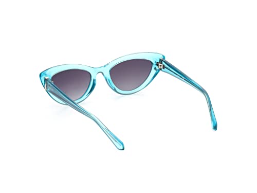Guess GU7811 84B Women's Shiny Light Blue Plastic Frame Sunglasses3