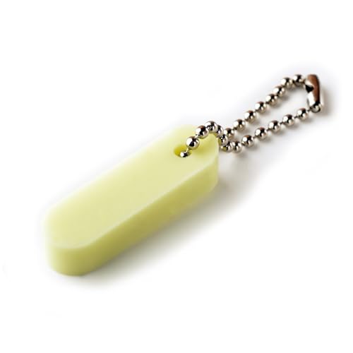 WAKUWAKU Glow Keychain Key Ring Glow in the Dark for Camping Outdoor emergency No Batteries Soft silicone