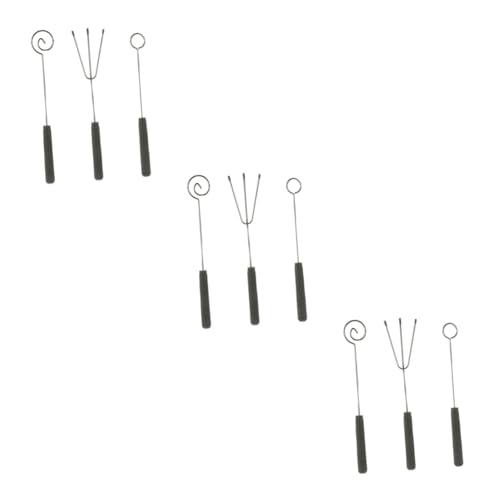 MOLUCKFU 3sets Kitchen Gadgets Dipping Forks for Chocolate Appetizer Skewers Baking Supplies 3pcs*3