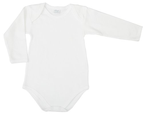 Preisvergleich Produktbild Ellepi af890nr Baby Body Langarm (Chiffon Baumwolle), weiß 4 años weiß