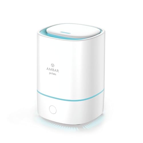 TIENDIFY Humidificador y Difusor de Aromas Ambar LED, Aromaterapia Ultrasónica para Dormitorio y Oficina, Silencioso, Luz Ambiental, Compatible con Aceites Esenciales, USB (Cuadrado)