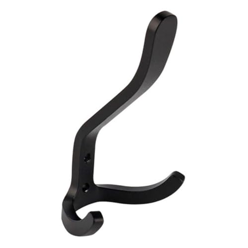 LINGERZ Ganchos de pared Perchas Puerta Montado en la pared Ganchos for abrigos Ropa Estante de carga pesada de aluminio for cocina Baño Organizador de hardware for colgar,Oro,A/862