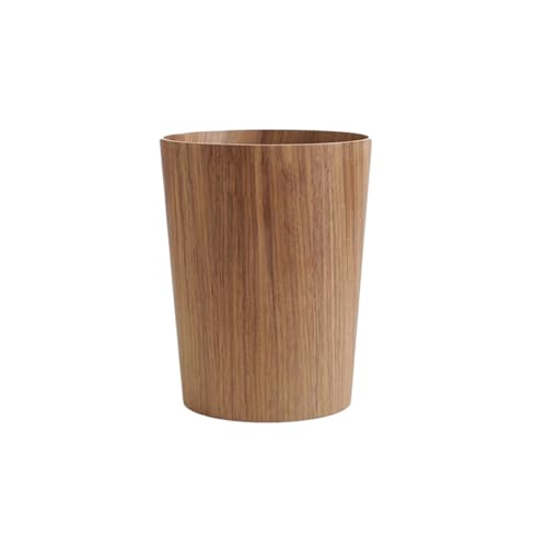 QTTYREV garbage can Wooden With Swing Lid And Waste Solution
