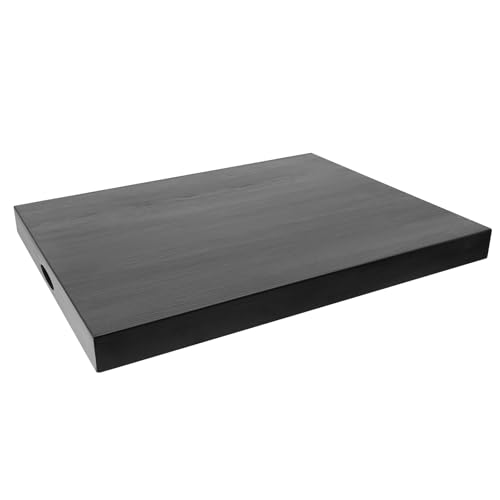 Cubierta para estufa de madera rectangular 74.68x55.88 cm negro miniatura 1
