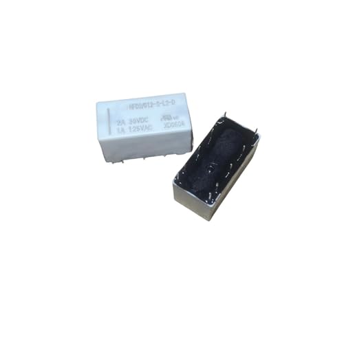 Relais HFD2-012-S-L2-D de 10 pines y 2A para control de circuitos de corriente continua 2