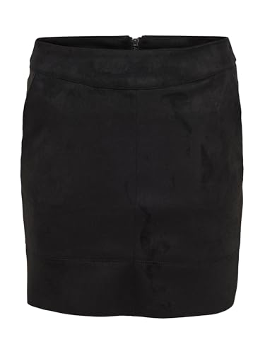ONLY Damen Wildleder Rock Julie Faux Suede Bonded Bleistiftrock Ohne...