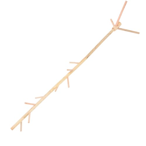 TOYANDONA Perchero Triangular de Madera Natural Soporte para Abrigos y Sombreros Diseño Decorativo para Entrada Dormitorio y Sala Ecológico y Estable