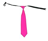 GOOD ONE STORE Micro Polyester Baby Adjustable Necktie For Boy Kids Tie Free Size Age (Age 2-8, Magenta)