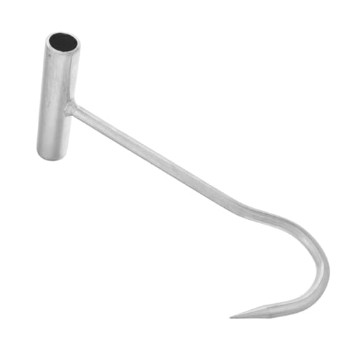 YARNOW Heavy Duty Manhole Cover Hook Ergonomic Lifter Tool for Safe and Easy Open Manhole Covers Portable and Convenient Design for Efficient Operation