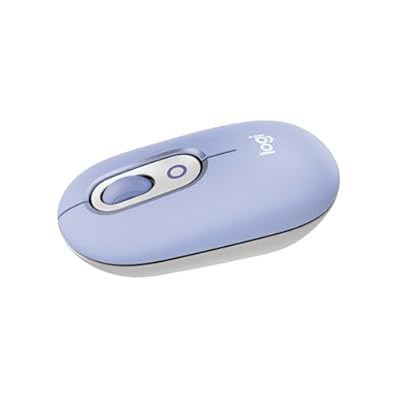Logitech POP Mouse ratón inalámbrico Bluetooth compacto y portátil con botones programables y clics discretos tecnología Easy-Switch para alternar hasta 3 dispositivos portátil tablet PC - Lila