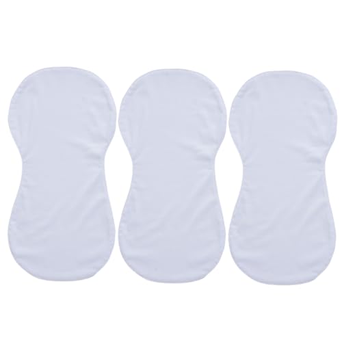 3pcs DIY Sublimation Burping Cloth Blank Baby Towel Heat Transfer Towel Muslin Changing Pad Accessory