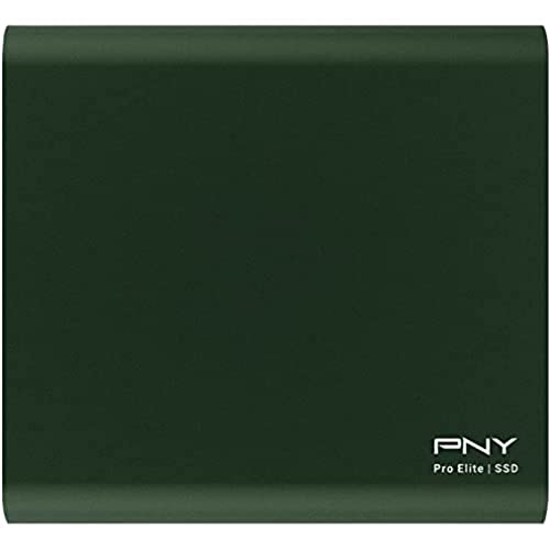 PNY Pro Elite CS2060 Color Edition 250GB USB 3.2 Gen 2 Portable SSD Type-C Dark Green - Detailed View