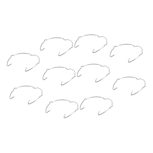 Hoement 10 Piezas Clip de Retención para Lámpara Empotrada Anillo de Sujeción de Bombilla con Resorte Flexible Accesorio de Fijación para Plafón de Techo de Estructura de Hierro Resistente