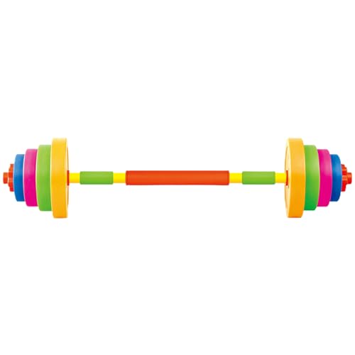 SMELEYOU Pesas Ajustables para NiñOs Juego De Pesas con Barra Recargables con Peso De Agua/Arena Equipo De Gimnasio para NiñOs Pesas De PláStico para Gimnasio para NiñOs Juego De SimulacióN