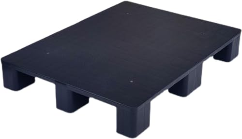 VAYEODEYU Paleta de plástico, Tarima de plástico resistente for almacenamiento en sótanos. Tarimas de suelo ligeras y resistentes a la humedad. Resistentes al desgaste.(Black,40x40x12cm)