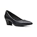 Clarks Collection Women's Teresa Step Pump, Black Leather, 9 Medium US