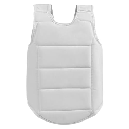 Csafyrt Guardia de Cofre de Karate, Protector de Cuerpo Ajustable de Armadura de Costilla de poliéster para 1.41-1.55m Entrenamiento para niños