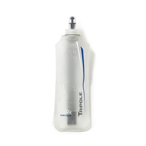 Image of TRIPOLE Hydration & Water Soft Flask for Running and Cycling | 500 mL (White)