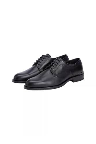 Tommy Hilfiger Zapatos Derby Hombre Corporate de Piel, Negro (Black), 42 Tommy Hilfiger Zapatos Derby Hombre Corporate de Piel, Negro (Black), 42