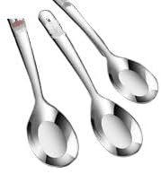 304不锈钢勺子 Stainless Steel Long handled soup spoons，Spoons,Meal spoon 喝汤吃饭勺子 Stainless Steel Long handled soup spoons，Spoons,Meal spoon 家用调羹汤匙小汤勺 Household Cleaning，Kitchen Storage Essentials