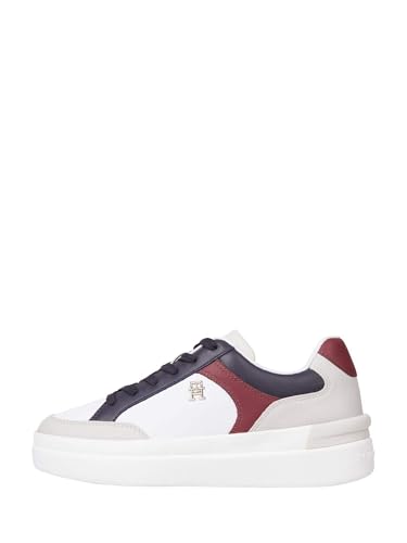 Baskets Tommy Hilfiger femme blanc Fw0fw07451 au design épuré et finitions premium