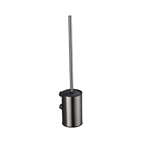 Brosse et support pour WC compact gris pour optimiser les petits coins - 8
