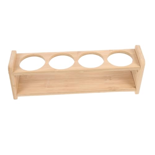 Cabilock Soporte de Especias para Encimera Organizador de Cocina Multifuncional Estante de Condimentos Redondo de Bambú con Huecos Diámetro para Hogar y Restaurantes