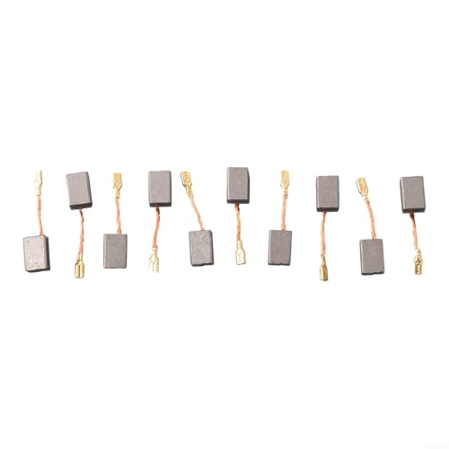 Escobillas de carbón de 14 mm x 9 mm x 6 mm para motores eléctricos. Juego de 10 piezas de repuesto compatibles con herramientas eléctricas, taladros, amoladoras, sierras