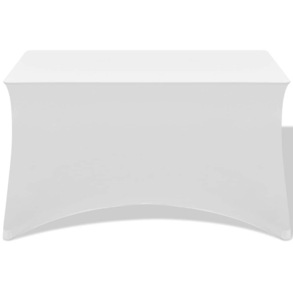 Hothingwell Coprisedili estensibili 2 pezzi, 183 x 76 x 74 cm, colore: Bianco | 10% elastan, lavabile a 40 °C, antigraffio, antimacchia, per matrimoni e banchetti
