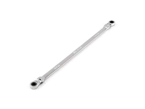 Image of TEKTON 1 /4 x 5 /16 Inch Long Flex Head Ratcheting Box End Wrench | WRB36306